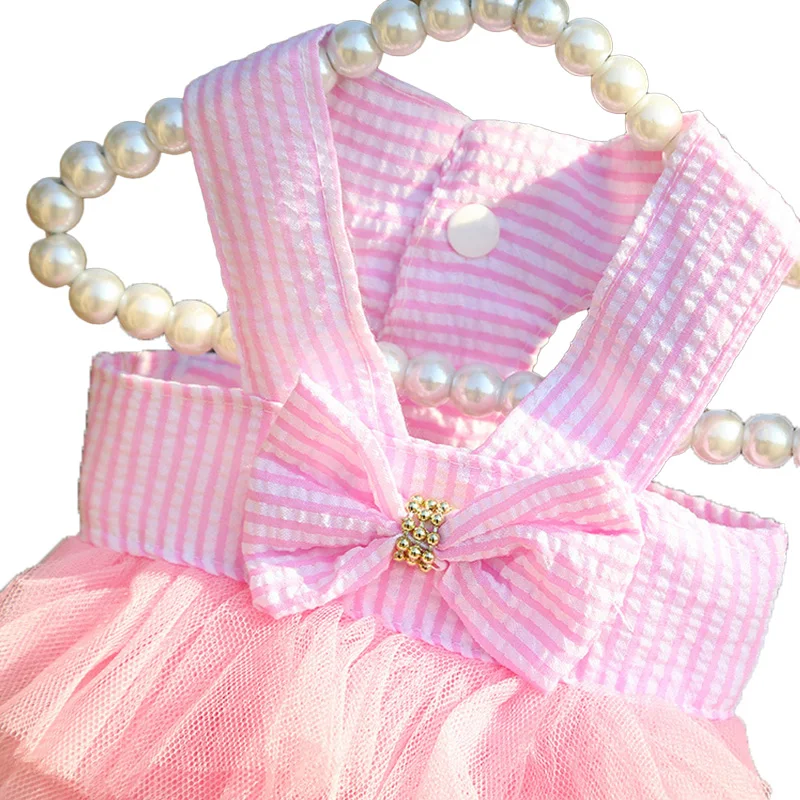 Bunny Out Clothes Lop-eared Dwarf Rabbit Pleated Skirt Rabbit Dress Up Accessories Small Dog Supplies Mesh Sling Dress For Pets