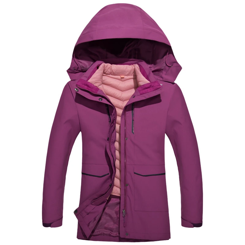 GoreTex Parka larga capucha para mujer, abrigos impermeables con forro de algodón, aislamiento térmico, rompevientos, Invierno|Gabardina| -
