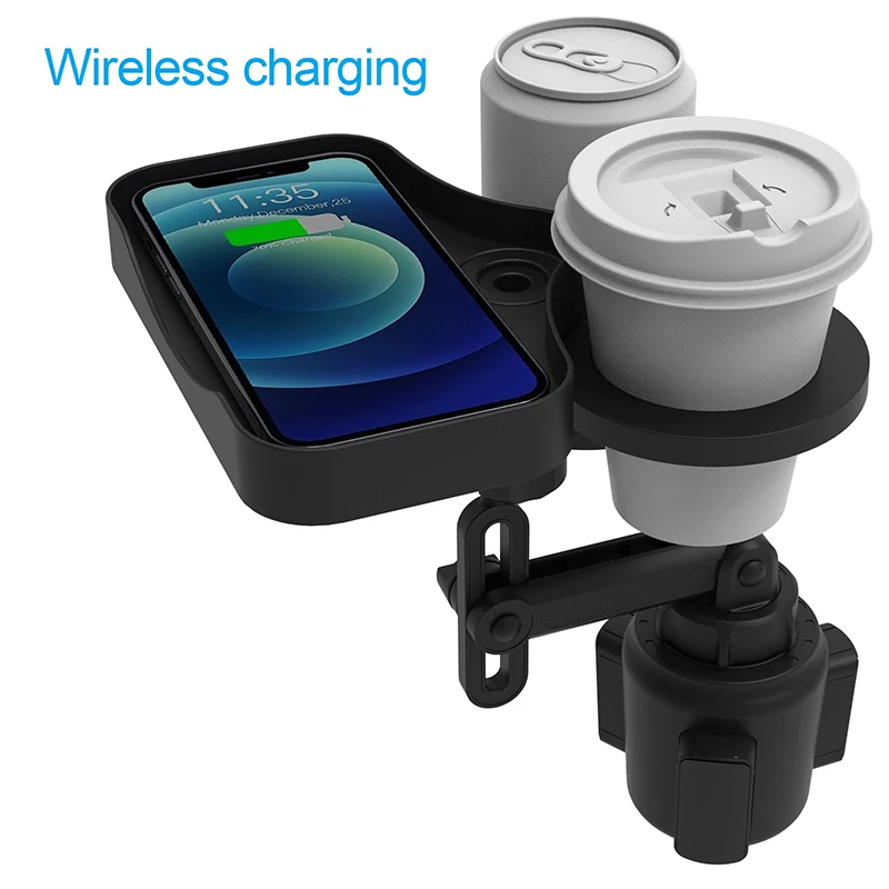 

Universal Cup Holder Expander Adapter Multifunctional Adjustable Beverage Holder Easy Installation