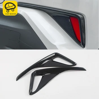 

CARMANGO for Toyota C-HR 2018-2020 Car Styling Rear Fog Light Chrome Cover Trim Frame Sticker Exterior Accessories