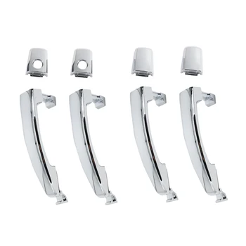 

4PCS ONE SET CHROME EXTERIOR DOOR HANDLE FOR CHEVROLET CAPTIVA 2006-2015 FR:96468266 FL:96468254