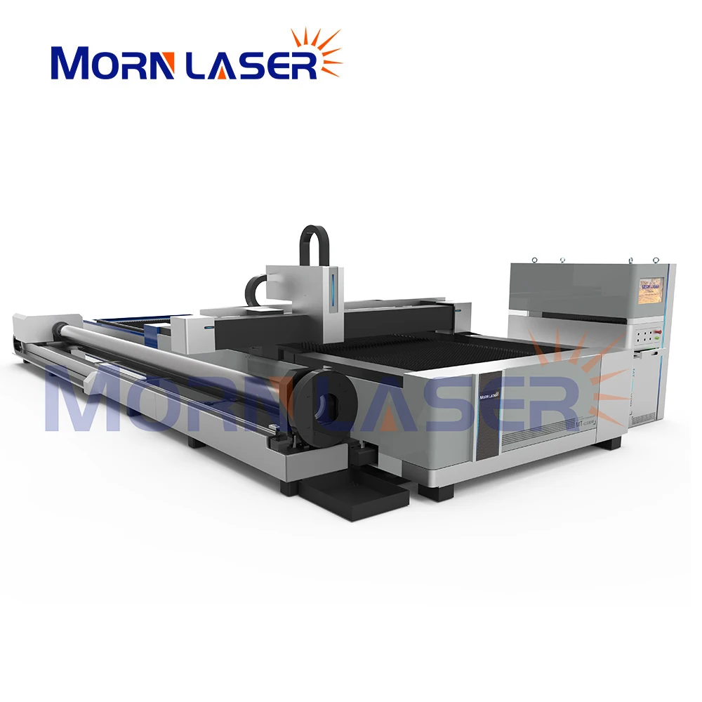 

Fiber laser cutting machine with tube cutter