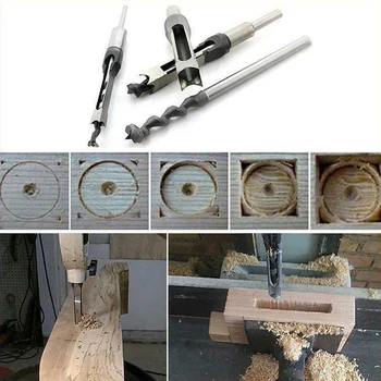

Handle Chisel Drill Set High Speed Steel Woodworking Tools Strong Hardness 6.4/8/9.5/12.7mm JDH99