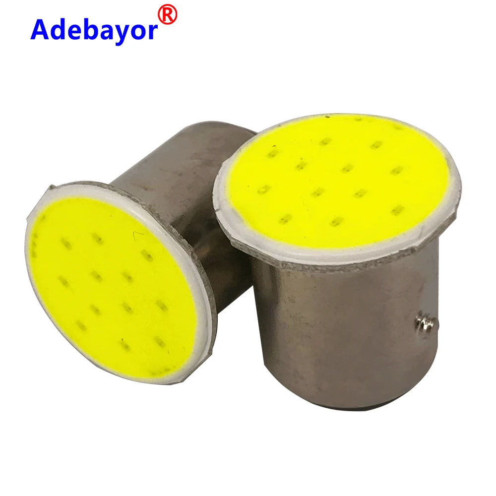 Светодиодный стоп сигнал BAY15D COB 12 SMD 1 шт. P21W автомобильный для парковки задним