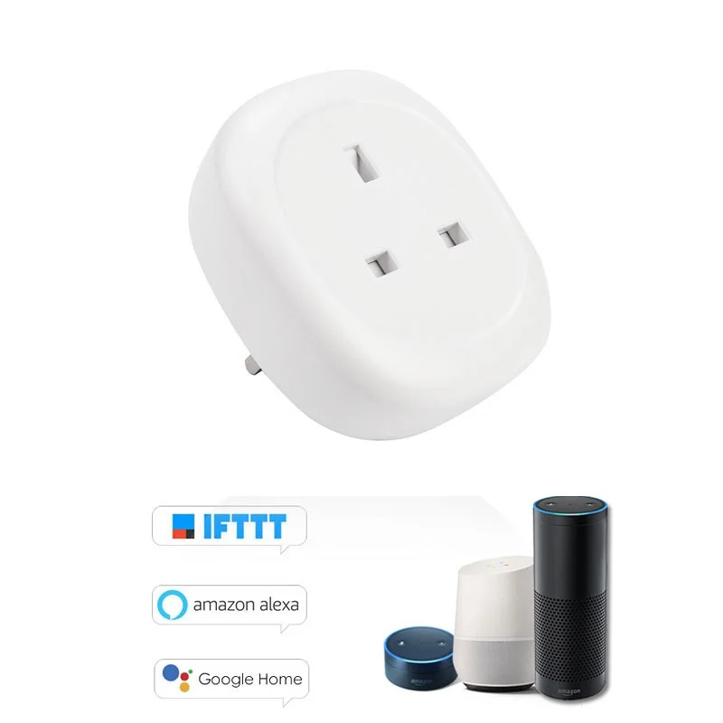 Интеллектуальная Share Smart wifi штепсельная розетка power Voice ПДУ для умного дома, с таймером, совместим с Alexa и Google Monitor UK Plug Outlet работает с Google Home Alexa IFTTT APP