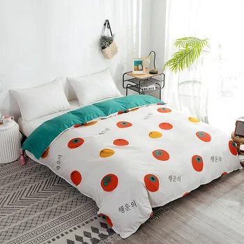 

Bonenjoy 1 pc Duvet Cover Fruit Pattern Bed Covers Single Size Reactive Printing Quilt Cover housse de couette No Pillowcase