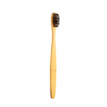 

Bamboo charcoal wooden handle toothbrush Bamboo adult toothbrush disposable toiletries Hotel homestay club
