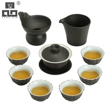 TANGPIN Японский керамический чайник с 6 чашками для Чай пуэр набор Китайский кунг-фу чайный сервиз, кружка для вина