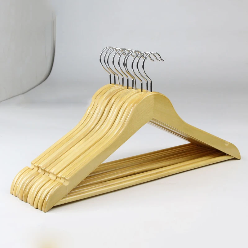 

Non-slip Clothes Store Adult Mens Suit Coat Wood Hanging Rack Hangers 10 Pieces