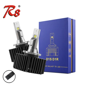 

R8 D1S D2S D2R D3S D4S D4R D5S D8S Car LED Headlight Bulb CanBus Error-Free 6000K White LED Head Lamp Kit Powered By HID Ballast