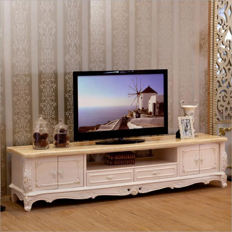 

Modern High Living Room Wooden furniture marble lcd TV Stand o1153