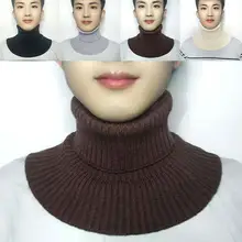

Men/Women's Fake Collar Turtleneck Detachable Winter Windproof Warm Knitted Bib Scarf Wrap For Outdoor Sports Climbing Riding