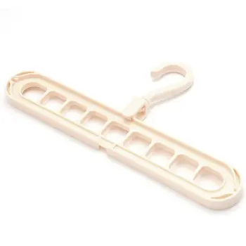 

Rotating Nine-Hole Hanger Multi-Function Multi-Layer Folding Magic Hanger Wardrobe Storage Drying Clothes Plastic Rack Holder