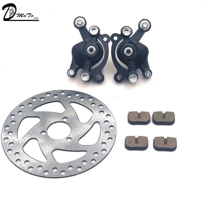 49CC Brake Disc Plate Gas Mini Dirt Bike Rear Disc Brake Caliper Kit 140mm and Friction Plate Rotors Electric Scooter ATV