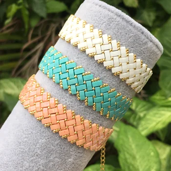 

Sweet Style bracelets,Three Kinds Monochrome bracelet, Tila Beaded bracelet Beads,Woven bracelet,wholesale.