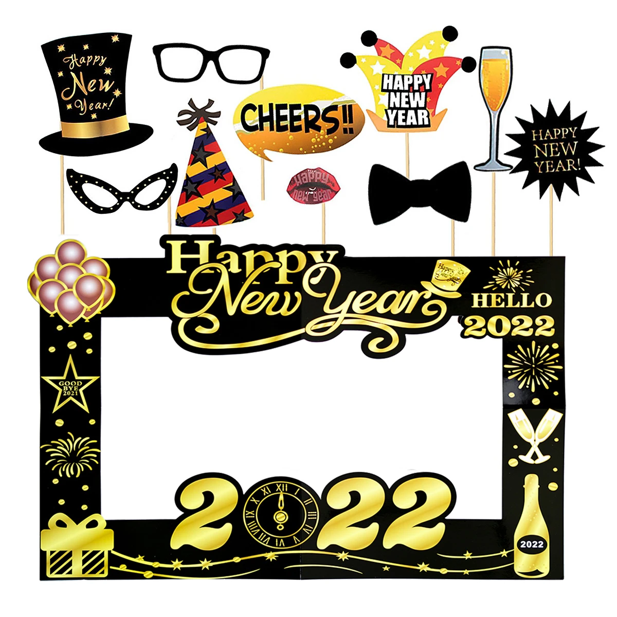 Christmas 2017 2022 Decorations Paper Photo Frame 2022 Happy New Year Eve Party Decor 2021 Merry Christmas  Decorations For Home Background Xmas Gift - Christmas Pendant & Drop  Ornaments - Aliexpress