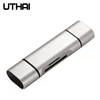 UTHAI C03 type-c MicroUSB USB3.0 3In1 OTG lecteur de carte adaptateur universel haute vitesse TF/SD/V8 pour en-têtes d'extension de PC Android ► Photo 1/6