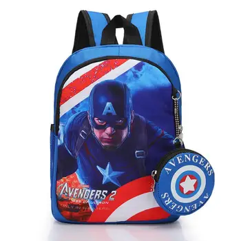 

Captain America Girl Baby Children Nursery School bag Bagpack Schoolbags Canvas Kids Student Sofia Backpacks