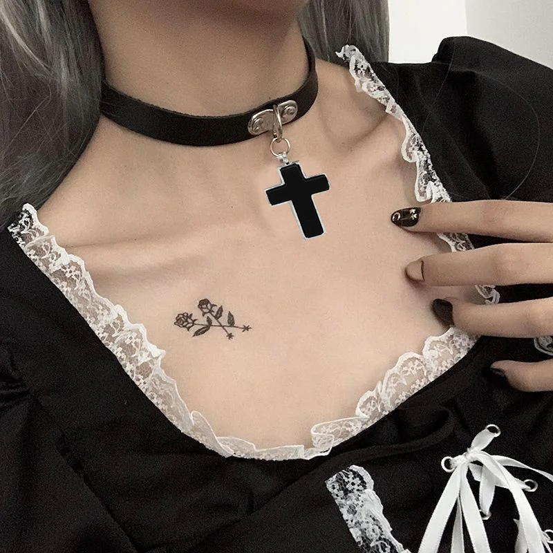 Sexy Punk Girl Choker Collar Leather Choker Bondage Cosplay Goth Jewelry Women Gothic Male Necklace Harajuku Accessories