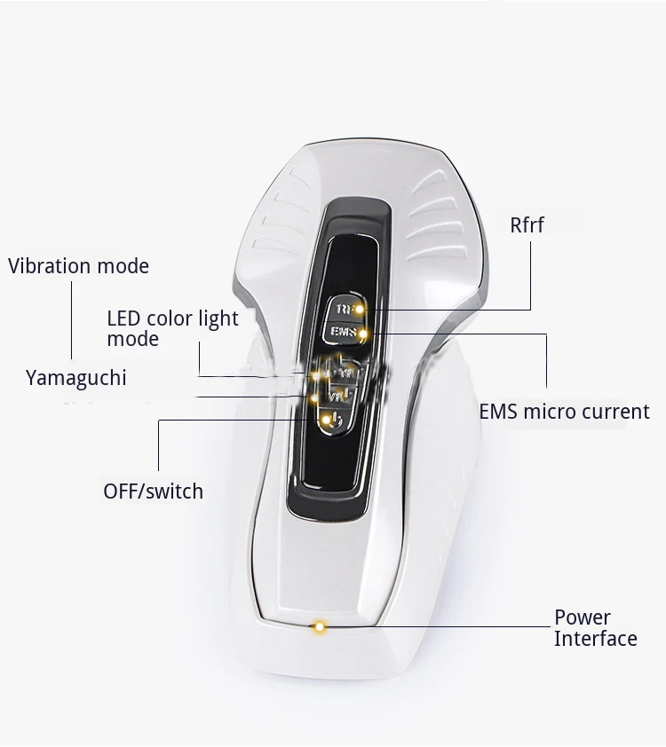  Face Radio Frequency Machine Whitening Skin Rejuvenation Microcurrent Massager For Face Vibration S