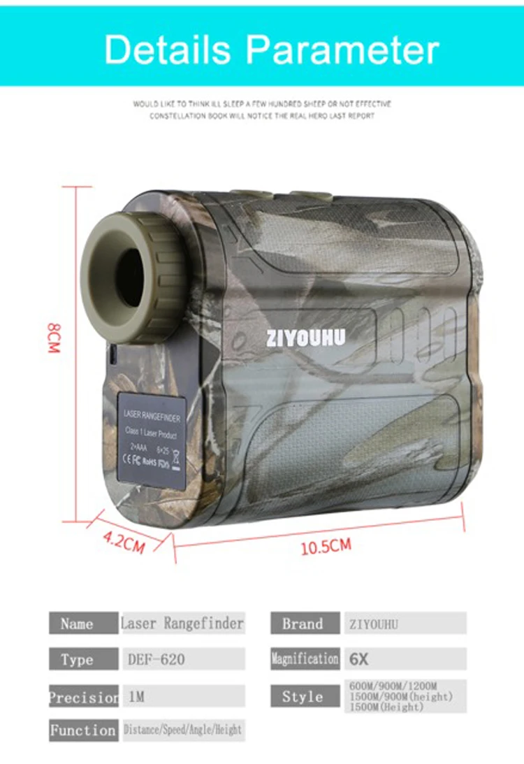 New Type Functional Laser Range Finder for Height Measurement, Distance Measurement Velocity Measurement and Angle Construction