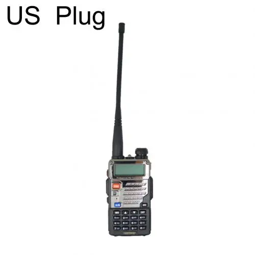 Baofeng walkie talkie UV-5R двухдиапазонное двухстороннее радио VHF/UHF 136-174MHz& 400-520MHz FM портативный приемопередатчик с наушником - Цвет: Black US