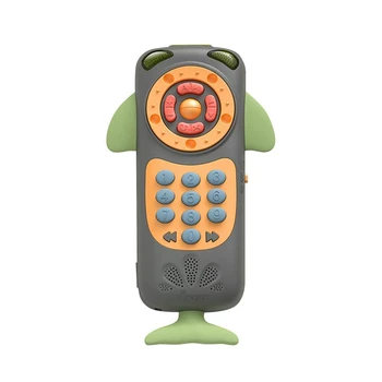 

Tumama Baby Toy Mobile Phone Baby Multi-Function Remote Control Puzzle Early Education Music Contact Screen Smart Phone Toy
