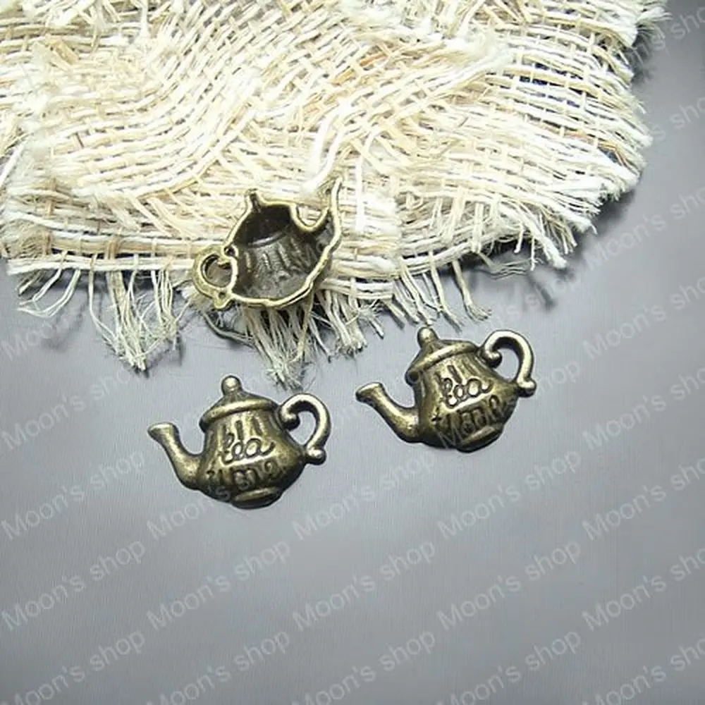 Оптовые Античная бронза чайник Сплав Подвески DIY выводы 20 шт. (JM766)