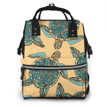 

Mummy Maternity Nappy Bag Sea Turtles Cartoon Large Capacity Nappy Bag Travel Backpack Nursing Bag for Baby Care