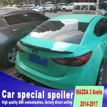 

For Mazda 3 bracket spoiler high quality ABS primer or any color racing spoiler for Mazda 3 2014 to 2017 rear wing spoiler