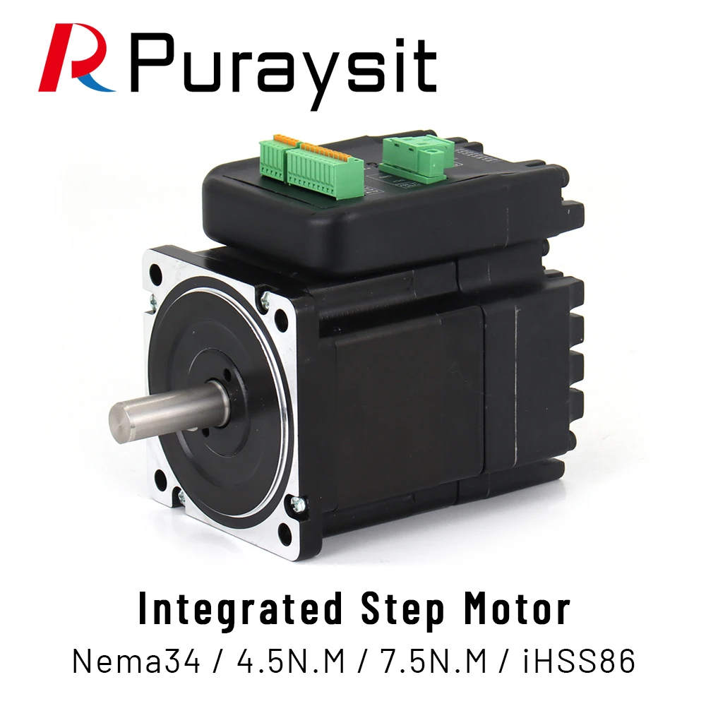 4.5N.M 7.5Nm Closed Loop Stepper Motor With Driver 6A 24-80V 2000rpm Integrated Step Servo Motors iHSS86-80-70 iHSS86-60-45 |