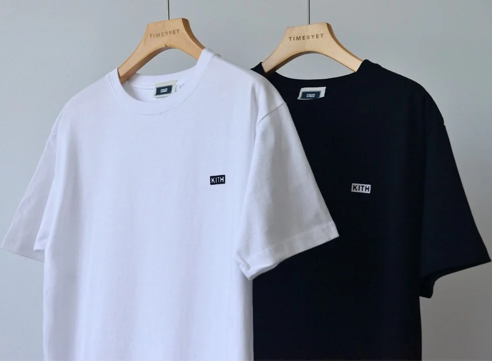 

NEW KITH T Shirt Men Women Harajuku Japan Tshirt KITH Top Tees KITH Summer Flock Classic Logo White T-shirts