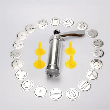 

Cookie Press Machine Biscuit Maker Cake Making Decorating Gun Kitchen Aluminum Icing Sets
