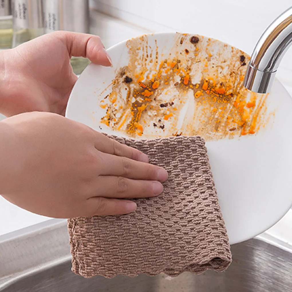 Kitchen Anti-grease Wiping Rags Efficient Super Absorbent Microfiber Cleaning Cloth Kitchen Washing Dish Cleaning Towel 1/5 Pcs kitchen towel microfiber dish cloths cleaning cloth microfiber towel microfiber wash towel dish cleaning cloth microfiber dish cloth towel cleaning cloth dish cloth