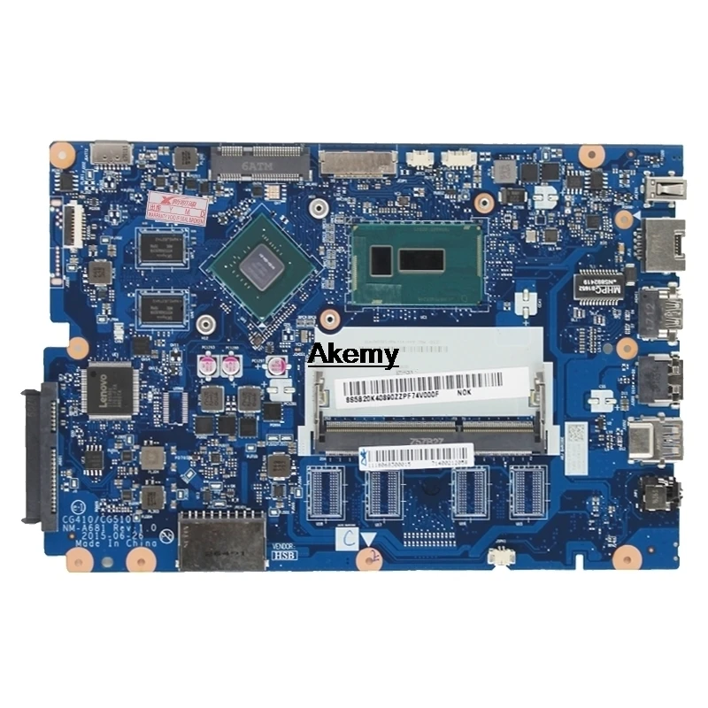 Для lenovo 100-15IBD 100 15IBD CG410/CG510 NM-A681 Тетрадь материнская плата 3825U GT920 1 Гб