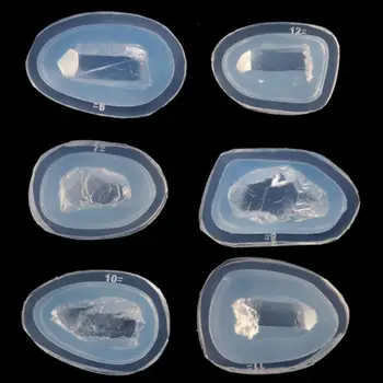 

Natural Druzy Stone Quartz Rock Cluster Epoxy Resin Mold Jewelry Making Tools