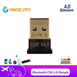 INIOICZMT – Mini adaptateur Bluetooth CSR4.0, USB, sans fil, pour ordinateur portable Windows 7, récepteur de transmission 