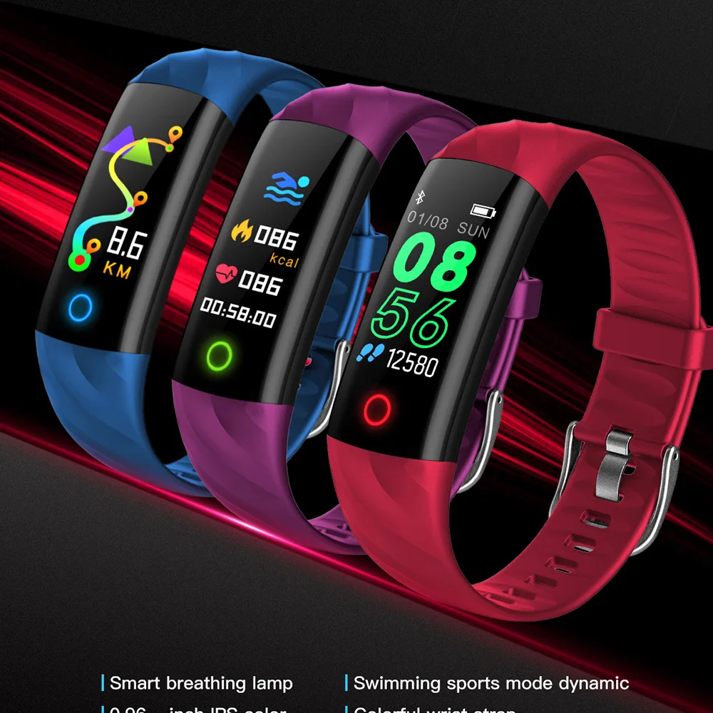 

S5 Smart Bracelet Fitness Tracker waterproof Smart Wristband Heart Rate Monitor Activity Tracker Blood Oxygen Sport Smart Band