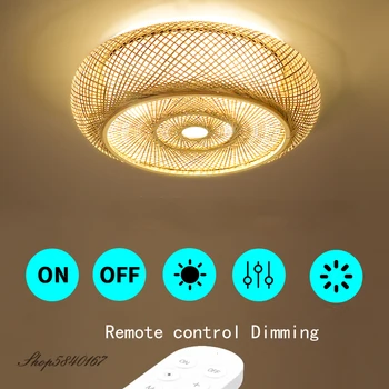 

Hand Make Bamboo Ceiling Light Chinese Style Hanging Ceiling Cover Lamps for Living Room Dining Room Lighting Ceiling Home Deco