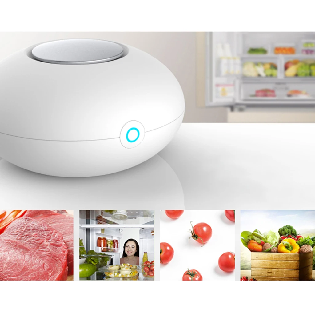 Mini Ozone Purifier Deodorizer USB Rechargeable Fridge Home Small Space