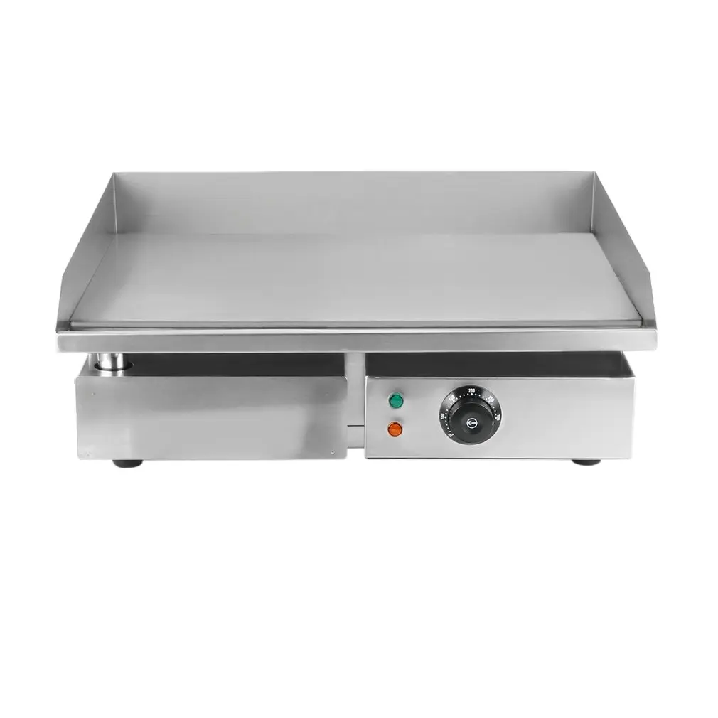 Commercial Electric Grill 1500W Electric Food Oven Stainless Steel Restaurant BBQ Grill Desktop Steak Machine US Plug