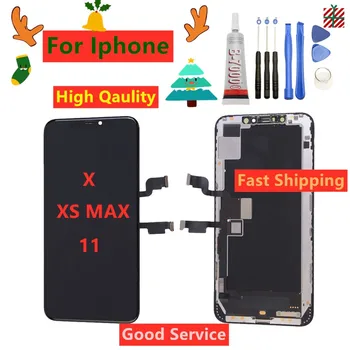 

100% Tested LCD OLED For iPhone XS MAX LCD 11 X Screen LCD Display Touch Screen Digitizer Assembly For iPhoneX XS Max 11 LCD