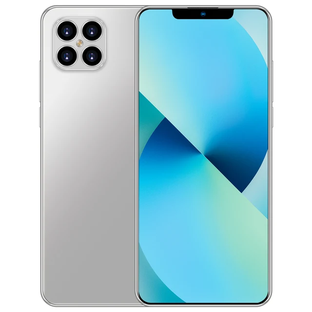 【World Premiere】2021 Globle Version 5G Smartphone for iPhone13 Promax with 512GB Face ID 5G Network Adapt To iPhone Xiaomi Phone White