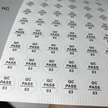 200 шт QC прошел стикер s белый круг индивидуальная маркировочная наклейка QC клейкая этикетка наклейка безопасности этикетка гарантийный знак