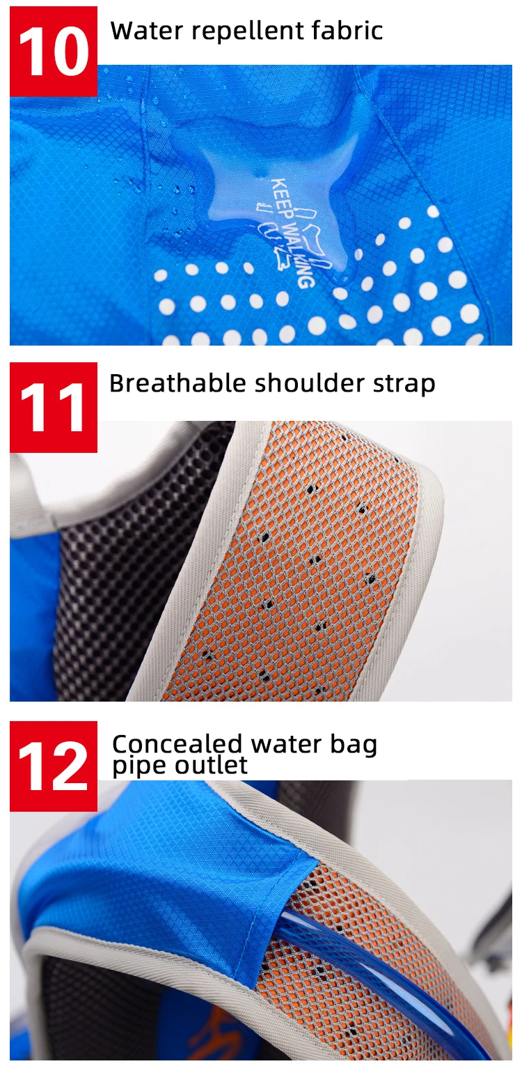 Waterproof Bicycle Bag Backpack Marathon Running Cycling Climbing Hydration Backpack Breathable 15L Ultralight Bike Water Bag