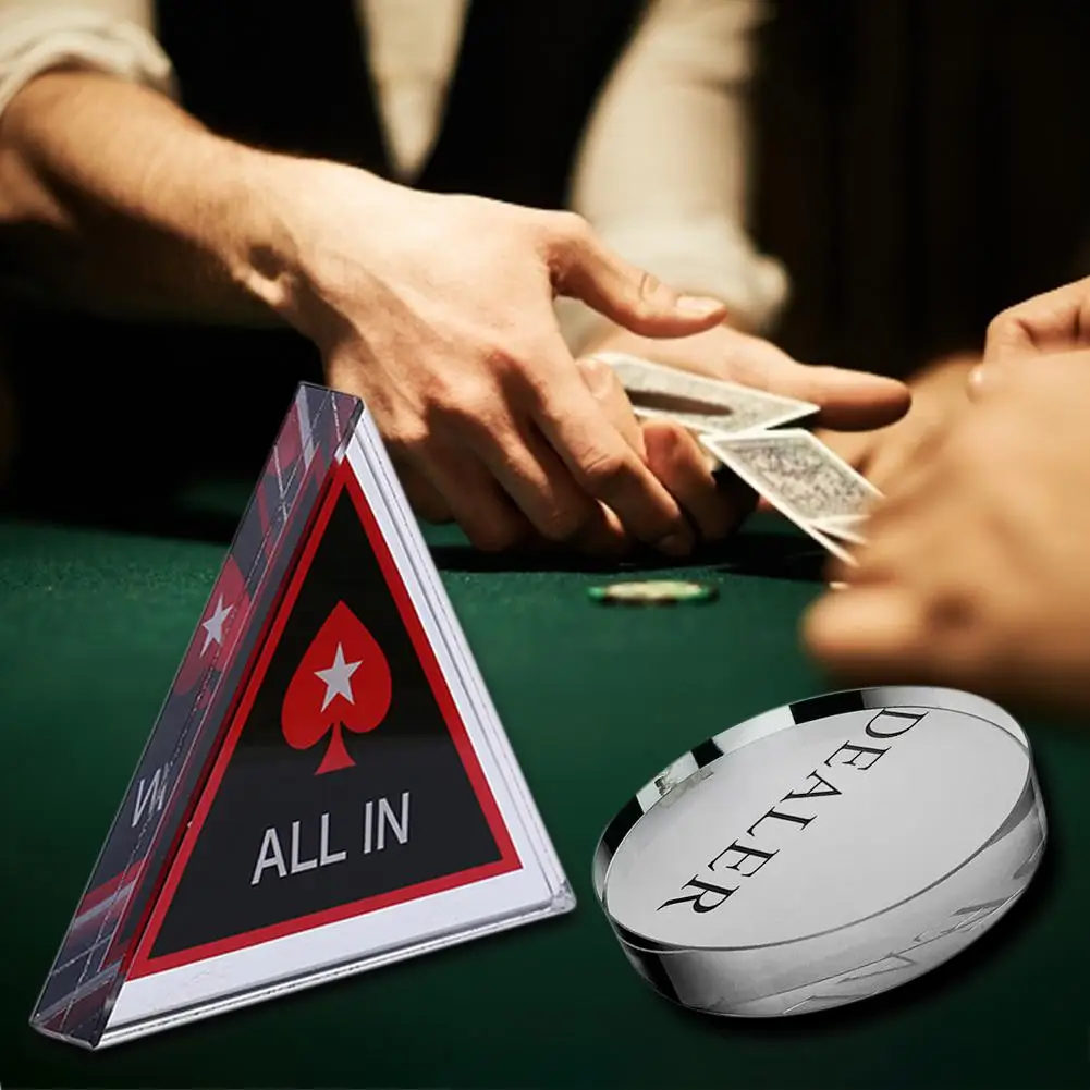 Профессиональный акриловый Hold'em все в дилер Чип Покер защита карты Паб Клуб