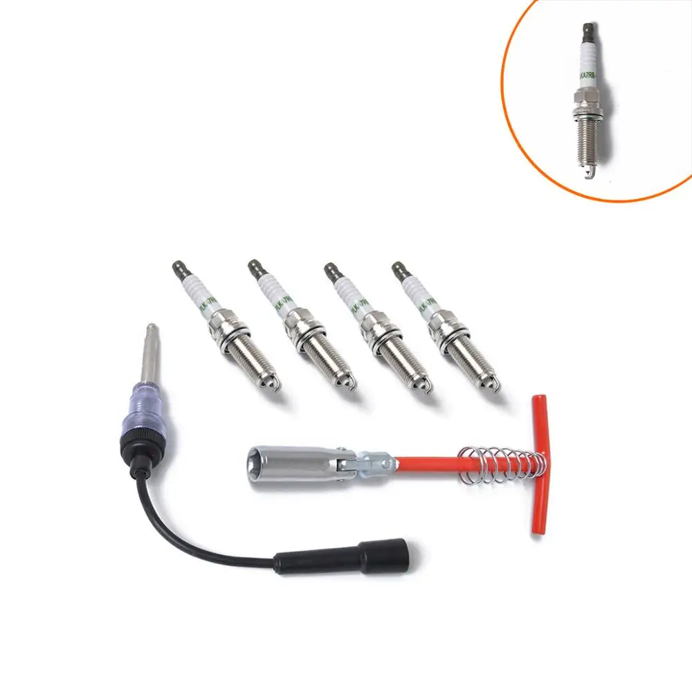 4 Pz Oe 90919-01253 Sc20Hr11 Candele Con Strumento Di Rimozione Per Toyota Yaris Rav4 Auris Iside Corolla Avensis Prius Allion Verso