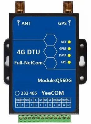 Full Netcom LTE 4G DTU + GPS с позиционированием прозрачный протокол передачи настройка
