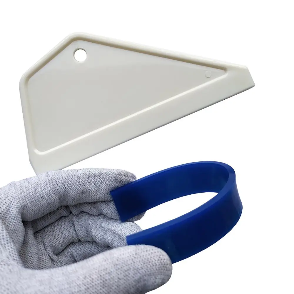 Rubber Blade Vinyl Squeegee Auto Cleaning Tools Water Wiper Cleaner Window Tint Tools Vinyl Wrap Car Accessories 4PCS razor blade scraper car wrapping tools car sticker remover vinyl squeegee window tinting squeegee automotive film tools scraper tool kit window scraper razor blade scrapers car film scraper
