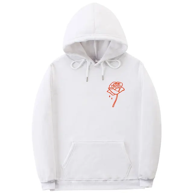 grey rose hoodie